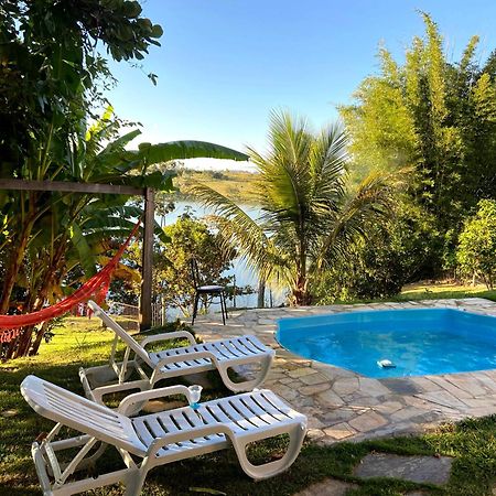 Casa Com Piscina Fundo Pra Represa E Ar Condicionado Casinhabrancadevaranda Ijaci エクステリア 写真