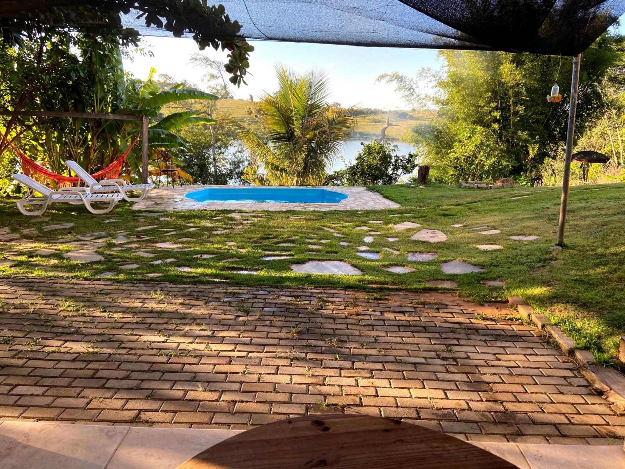 Casa Com Piscina Fundo Pra Represa E Ar Condicionado Casinhabrancadevaranda Ijaci エクステリア 写真