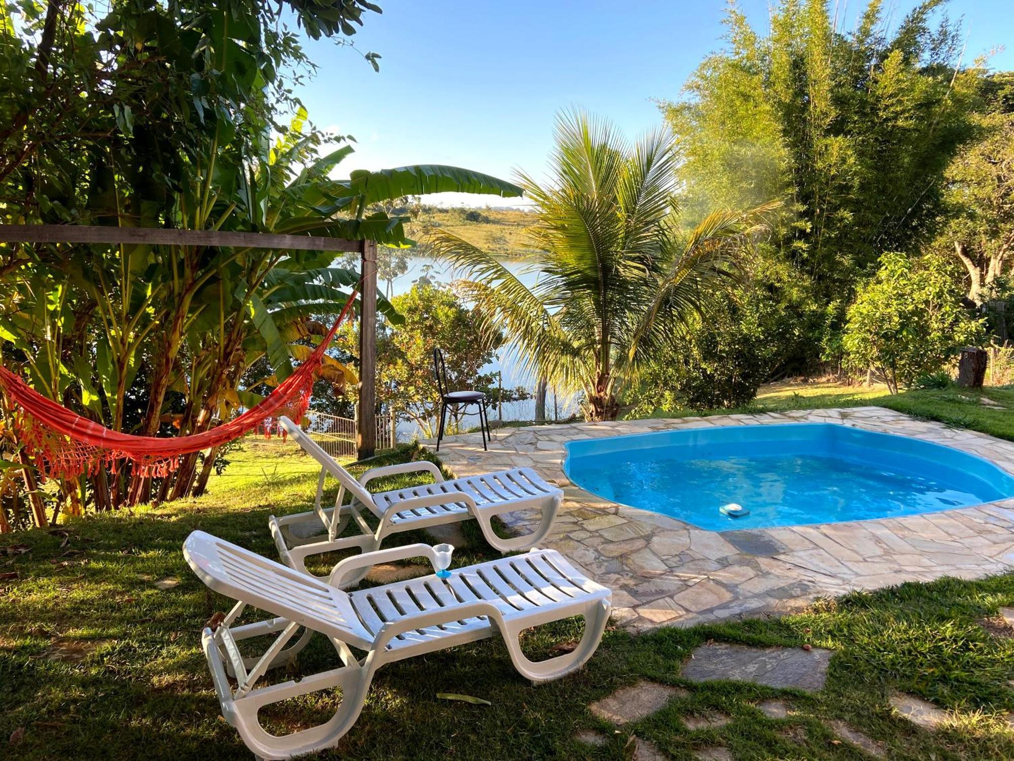 Casa Com Piscina Fundo Pra Represa E Ar Condicionado Casinhabrancadevaranda Ijaci エクステリア 写真