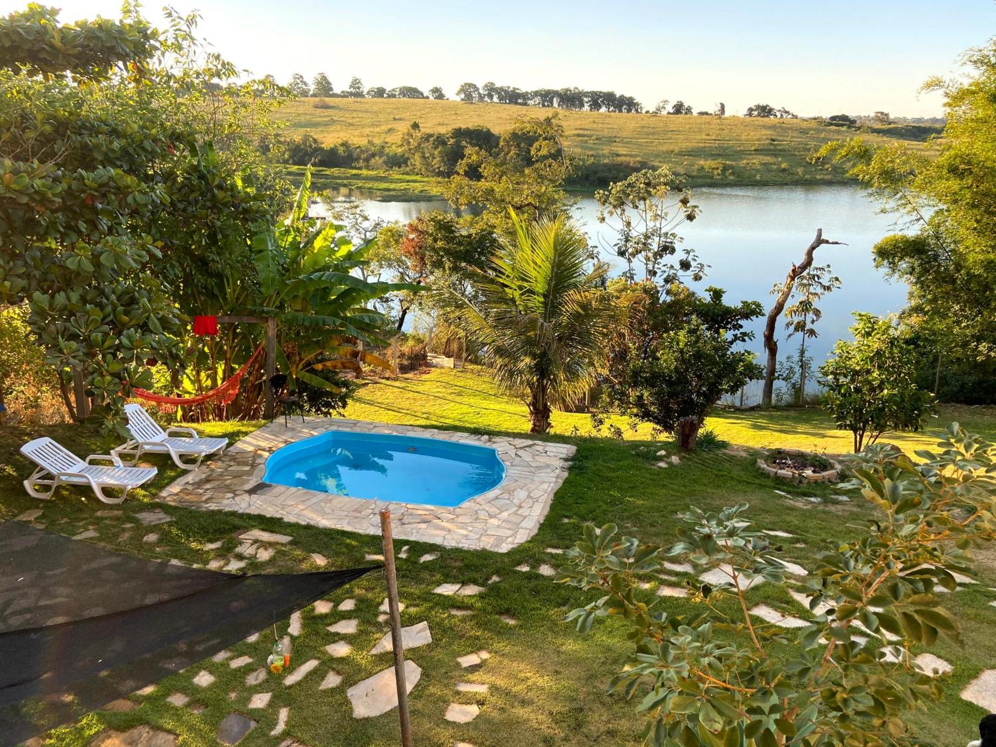 Casa Com Piscina Fundo Pra Represa E Ar Condicionado Casinhabrancadevaranda Ijaci エクステリア 写真