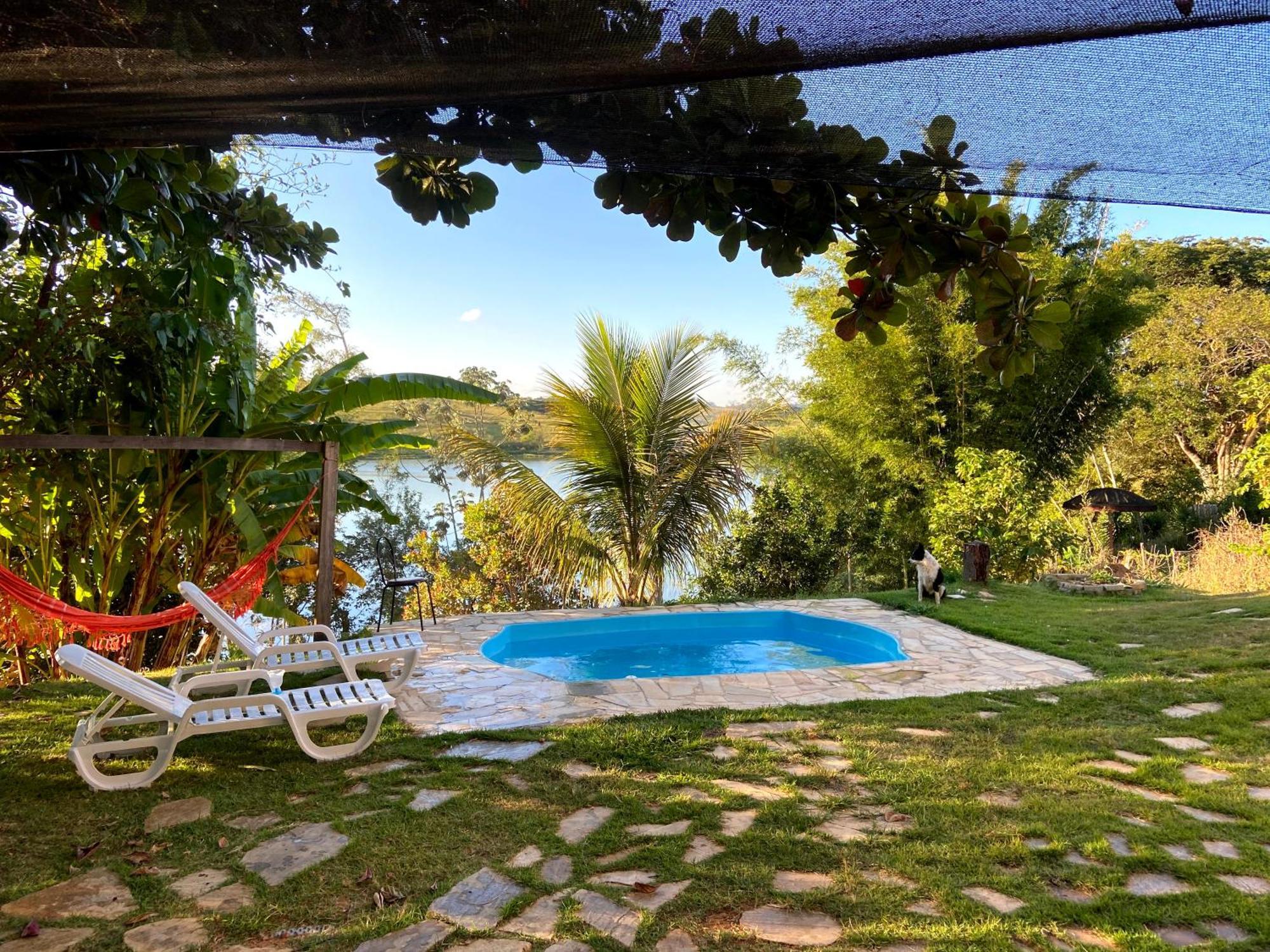 Casa Com Piscina Fundo Pra Represa E Ar Condicionado Casinhabrancadevaranda Ijaci エクステリア 写真