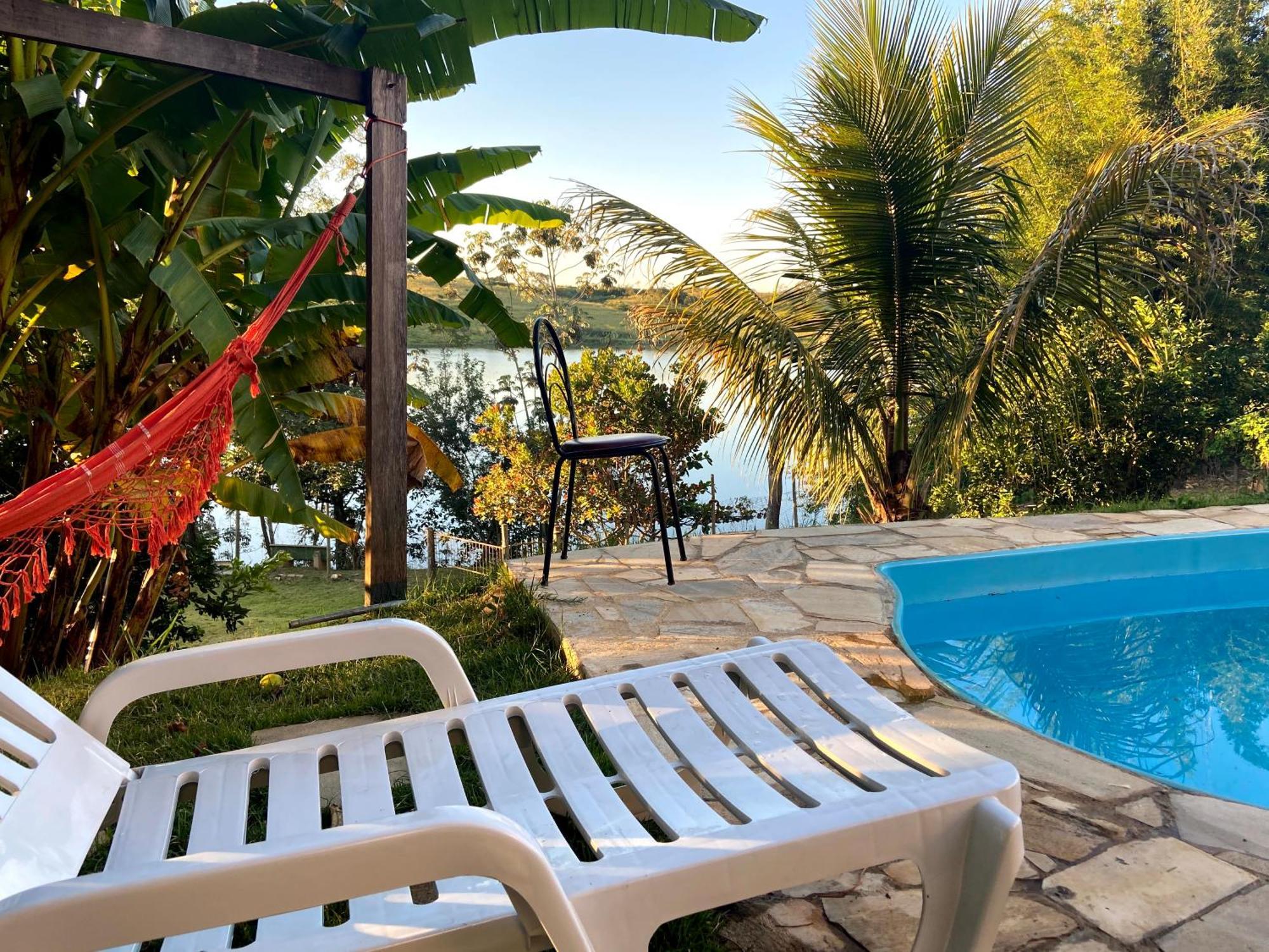 Casa Com Piscina Fundo Pra Represa E Ar Condicionado Casinhabrancadevaranda Ijaci エクステリア 写真