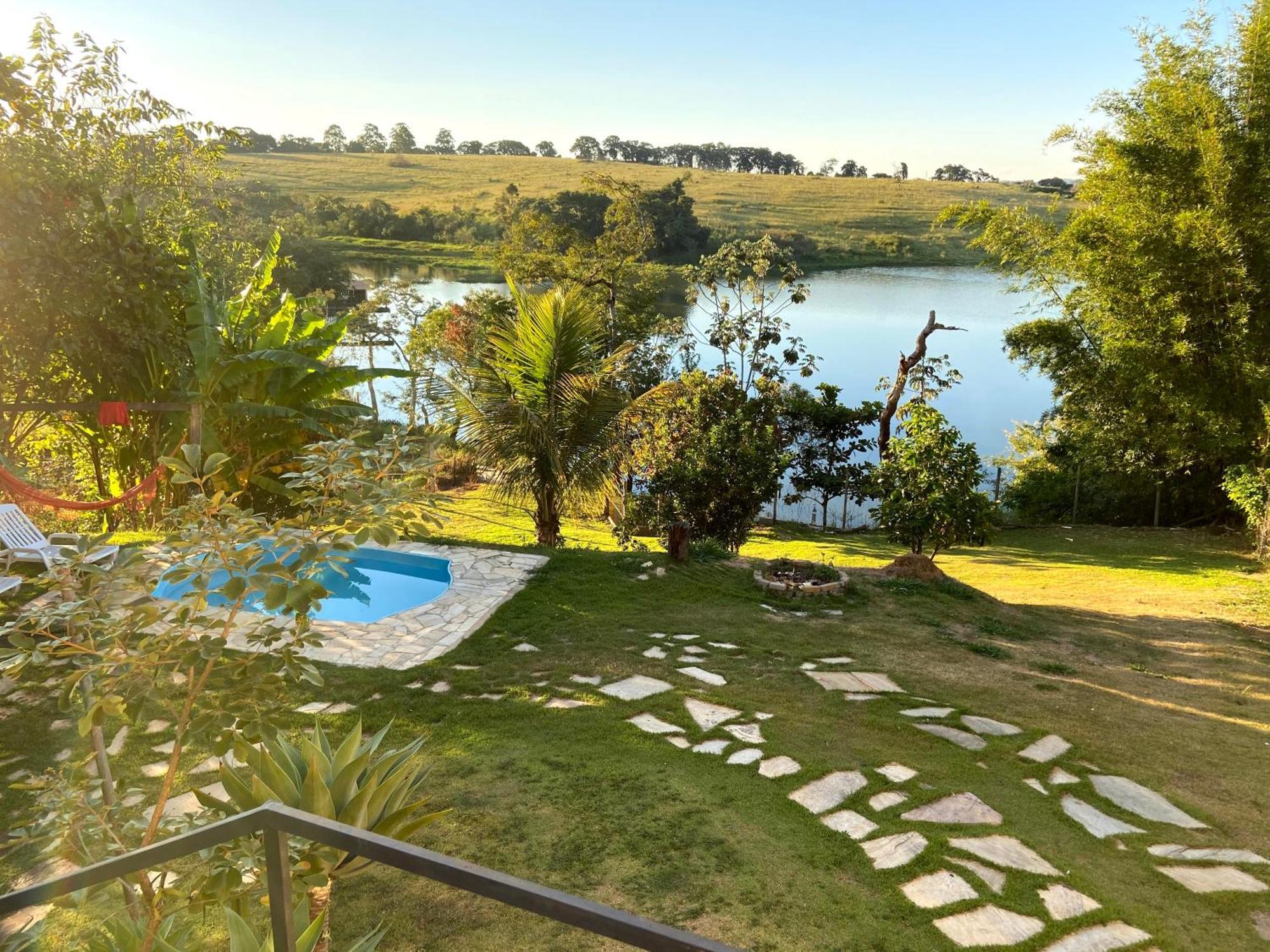 Casa Com Piscina Fundo Pra Represa E Ar Condicionado Casinhabrancadevaranda Ijaci エクステリア 写真